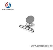Round Metal Magnetic Clip 1.5 Inch Magnetic Bulldog Clip for  Office/Refrigerator Ferrite Magnet