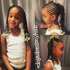 Maybe you would like to learn more about one of these? Kids Protective Braid Style For Long And Curly Hair Two Ponytails Braided To The Ends With B Braids For Short Hair Cornrow Hairstyles Braided Hairstyles Updo