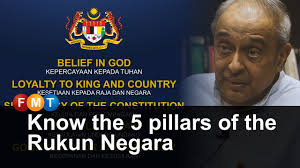 During the launch, the prime minister expressed a hope that the people would live the five principles of rukun negara, which are as follows: Know The 5 Pillars Of The Rukun Negara Youtube