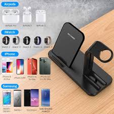3 In 1 Wireless Charging Station For Apple Watch Airpods Pro Iphone Wireless Charger Iphone Wireless Wireless Charger Iphone Apple Products