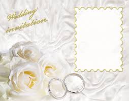 Quel texte de remerciement de mariage mettre sur votre carte ? Une Carte D Invitation Pour Un Mariage Avec Un Cadre Pour L Echantillon De Texte Banque D Images Et Photos Libres De Droits Image 5186034