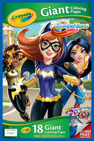 It's a mini doodle/coloring book i found at toys 'r us. Crayola Giant Coloring Pages Featuring Dc Girl Superheroes 18 Count Walmart Com Walmart Com