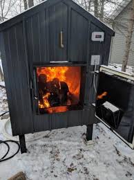 Ezboilers Stove In Action Outdoor Wood Furnace Outdoor Wood Wood Heater