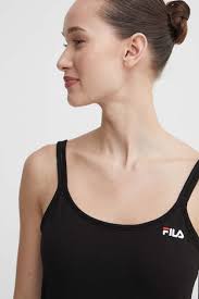 Šaty Fila Brillon černá barva, mini, FAW0704