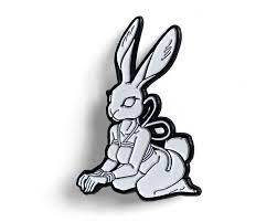 Rope Bunny Girl Bdsm Themed Kinky Enamel Pins - Etsy