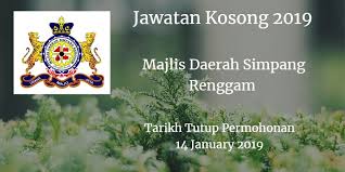 Majlis daerah simpang renggam (malay: Majlis Daerah Simpang Renggam Jawatan Kosong Mdsr 14 January 2019 Simpang January Johor