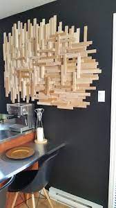 Vends délicate pendule d'époque art déco. Un Diy De Deco Murale En Bois Pour Moins De 20 Deconome Deco Murale Bois Diy Deco Murale Deco Murale
