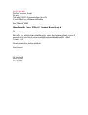 Contoh Surat Ketidakhadiran Absent Letter Doc Use A4 Size Paper Fuad Bin Mohamed Berawi Lecturer Course Beeq2023 Ekonometrik Asas Group A School Of Course Hero