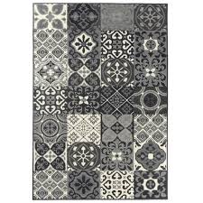 Carreau de ciment petit pois gris clair. Tapis Salon Patchwork Carreaux Ciment Gris Debonsol 160x225cm Achat Vente Tapis Cdiscount