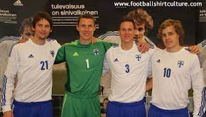 The Football Association Of Finland Unveiled The New Finland 12 13 Home Football Shirt Made By Adidas Football Shirts Shirts Mens Tops
