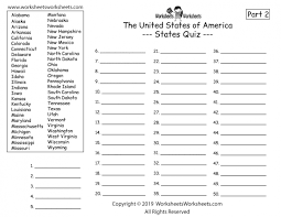 Are you in an empire state of mind? 50 States Quiz Worksheets 99worksheets