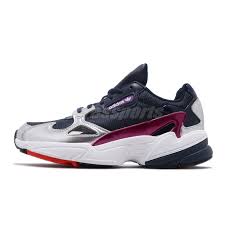 Details About Adidas Originals Falcon W Navy Silver Purple White Women Lifestyle Shoes Cg6213