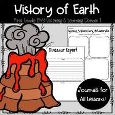 Ckla Eny The History Of Earth Grade 1 Domain 7 Listening Journal In 2020 History Of Earth Word Work P Words