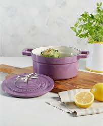 Martha Stewart S New Dutch Oven Is The Perfect Vessel For Cooking Your Favorite Springtime Recipe Featuring A Bow Fin Enameled Cast Iron Martha Martha Stewart
