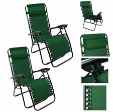 Choose from the latest outdoor recliners and chairs for your yard. Lounge Chair Recliner Patio Pool Beach Outdoor Folding Chair 1 Pair Hunter Green 29741912229 Ebay