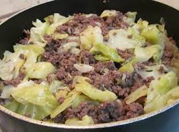 Shipwreck Casserole A Layered Casserole Made With Ground Beef Onions Potatoes And Veggies Here I Us Hamburger And Cabbage Recipe Celery Recipes Cabbage