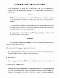 Free Service Contract Template New 4 Seo Contract Templates Doc Pdf In 2020 Contract Template Templates Facebook Cover Photo Template