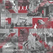 A collection of the top 42 gray wallpapers and backgrounds available for download for free. Muriva Britannia City Wallpaper Red Grey Black 102509 Wallpaper From I Love Wallpaper Uk