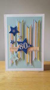 I followed the design from this birthday card i found on pinterest to place happy across the top and birthday reading from bottom to top, facing the right edge of the card. Pin By Michele Bucken Thielmeyer On Cards 80th Birthday Cards Special Birthday Cards Cards Handmade