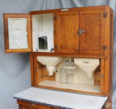 oak hoosier kitchen cabinet