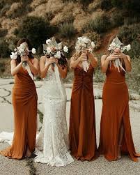 Top 10 Bridesmaid Dresses Trends And Colors For 2020 My Deer Flowers Part 2 Fall Bridesmaid Dresses Rust Bridesmaid Dress Fall Bridesmaids