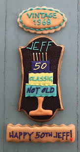 50th Birthday Cookie Cake Ideas 50th Birthday Cookie Set Cookie Decorating Birthday Candle Cookies Cookie Cake Birthday