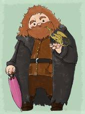 Hagrid And Norbert By Blackbonny On Deviantart Harry Potter Cartoon Harry Potter Illustrations Harry Potter Art