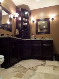Black bathroom double sink vanity with brass hardware and marble countertop | jdpinteriors we are want to say thanks if you like to share this post to another people via your facebook, pinterest, google. Small Bathroom Corner Vanity Ideas Novocom Top