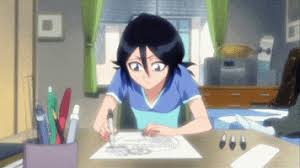 【工藤昌史（masashi kudo)が描いてみた】イラストメイキング bleach 朽木ルキアの描き方【how to draw rukia kuchiki】. Rukia Drawings Gifs Get The Best Gif On Giphy