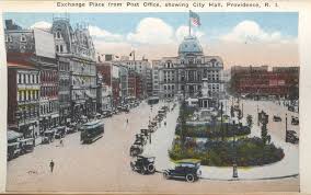 Exchange Place From Post Office Showing City Hall Providence Ri 1918 Rhode Island History Usa Cities Rhode Island