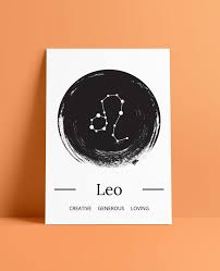 Leo Zodiac Sign Astrology Printable Etsy Astrology Leo Zodiac Signs Astrology Zodiac
