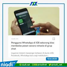 Niadinet Posted To Instagram Pengguna Whatsapp Di Ios Sekarang Bisa Membalas Pesan Secara Rahasia Di Grup Chat Selengkapnya Https Mix Pesan Instan Pesan