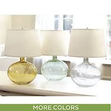 Ballard designs sells their table for $599 and i was able to build my own for $35 in lumber! Shore Decor Ballard Designs Glass Lamp Lamp Light Seeded Glass