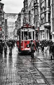 Black And White Street Photography Wallpaper Istiklal And The Old Tram Color Splash Photography Photo Street Photography