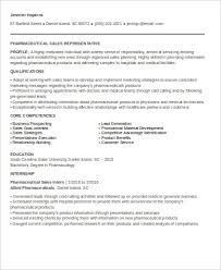 Free 7 Sample Pharmaceutical Sales Resume Templates In Ms Word Pdf