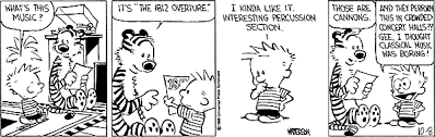 Calvin And Hobbes By Bill Watterson For October 08 1986 Gocomics Com Calvin And Hobbes 1812 Overture Calvin And Hobbes Comics