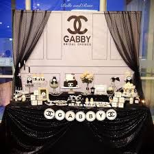 Tasty party favours are the best and you can create them according to the theme and the rest of your graduation party decorations. Kara S Party Ideas Chanel Inspired Bridal Shower