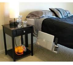 Taotronics foldable bed desk height adjustable, portable bed tray table. Bed Butler Bedside Storage For Papers Folders Laptop And More L41307 Living Room Office Bedside Storage Serene Bedroom