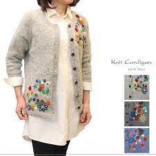 Special issue for children 1965. A W Hand Knitting Wool Embroidery Crew Neck Knitted Cardigan Import Japanese Products At Wholesale Prices Super Delivery