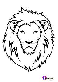 Find numerous coloring pages that shows both lion cubs and adults in realistic and cartoonish images. Lion Face Coloring Page Collection Of Animal Coloring Pages For Teenage Printable That You Can Downlo Face Coloring Pages Animal Coloring Pages Coloring Pages