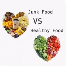 Junk Food Vs Healthy Food Healthy Recipes Healthy Benefits Junk Food