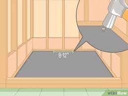 How To Make A Shower Pan With Pictures Wikihow