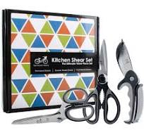 Kitchen Shear Gift Set The Ultimate Three Piece Scissor Set | Standard  Kitchen Shears | Dual Blade Salad Shears | Multi-Blade Herb Shears