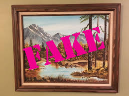 Last year, i bought a bob ross beginner painting kit. Bob Ross Official On Twitter Be Wary Of Bob Ross Paintings Found On Ebay Fakes Like The One Pictured Below Are Far More Common Than Original Bob Ross Paintings To Verify A