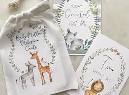Adorable gift tags for baby showers or little kids birthdays featuring animal drawings over striped or dotted backgrounds. 40 Baby Shower Gifts Perfect For Parents To Be In 2020