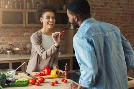 Happy Black Couple Cooking Healthy Food Together Healthy Meals To Cook Benefits Of Eating Avocado Healthy Cooking