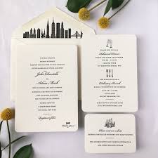 Nyc Themed Wedding Invitations Printed In Black Ink For A City Wedding New York Timeless Wedding Invitations City Wedding Invitations Wedding Invitations Nyc