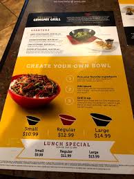 Фаст фуд меню, гриль меню, десерты, напитки. Online Menu Of Genghis Grill Restaurant Tampa Florida 33624 Zmenu