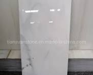 Artificial Marble Pure White Nano Glass 12mm Thickness Stairs