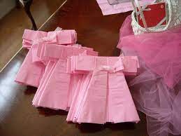 Nefarious Napkin Folding Baby Shower Napkins Baby Shower Napkin Folding